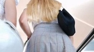 Upskirts Heakens Escalator Compilation Mosto Adlence Asses Back Skirts