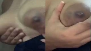 Sexy Desi Indian girl on camera with boobs