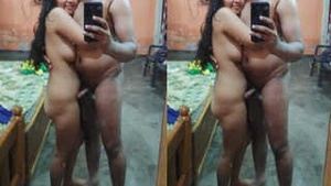 Pretty girl Desi gives a blowjob and gets laid