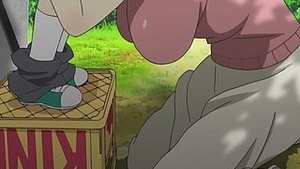 Taboo hentai video with a really busty mommy that blows