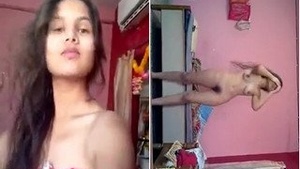 Sexy Girl Shows Her Naked Buddy to Her Lover