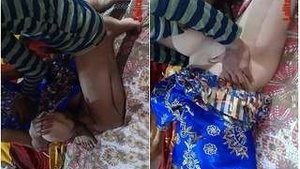 Sexy Bhabhi Masturbates and Fucks Hard in the Anal with Husband