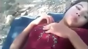 Desi teen outdoor fuq