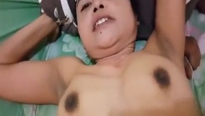 Sexy girl fucks deep and hard with homeowner MMS video