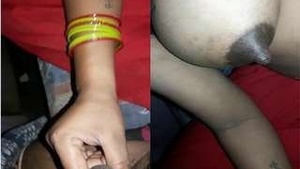 Desi Hillbilly Wife Masturbates While Husband Hooks Her Milky Tits