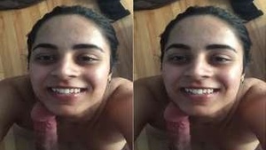 Sexy NRI girl gives blowjobs