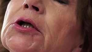 Grandma interracial fuck