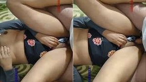 A horny Tanu Bhabhi Bhabhi jerks off and fucks hubby hard