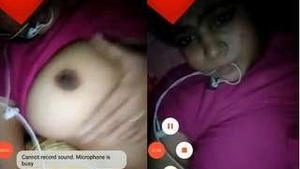 Desi Girl Shows Her Boobs To Lover On Video Call