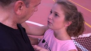 Playful teenager Bunny Babe drilled with heavy, hot Papa