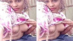 Horny Buddy Shows Tits and Pussy