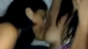 Desi lesbian sucking tits video