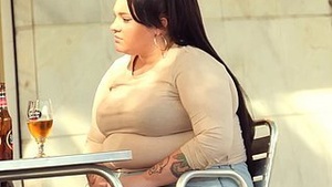 She loves the public dense fat!