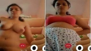 Pretty Indian Girl Desi Shows Her Tits and Pussy On Video Call