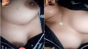Horny Latina Shows Her Boobs And Pussy On Video Call
