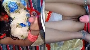 Sexy Wife Masturbates And Hard Fucks Her Husband