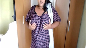 NRI fat girl stripper naked in front of the camera