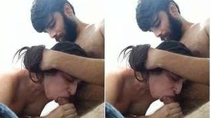 Hot Lover Desi Gives a blowjob and fucks