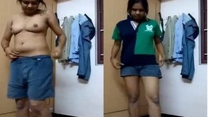 Horny Indian Bhabhi Strips Naked And Shows Her Naked Buddy