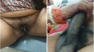 Exclusive Newlywed Wife Enjoyably Masturbates and Fucks, Husband Cum On Her Pussy