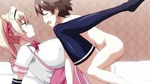 Hot little humper fucking this busty beauty in missionary