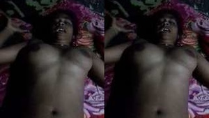 Exclusive Tamil Girl with Huge Tits records her pussy for your viewing pleasure