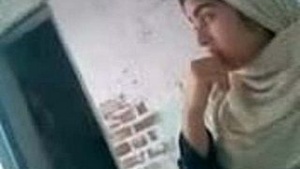 Pakistani babe Lahore gets her pussy pounded in hijab and talk