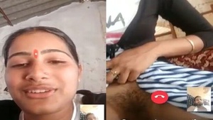 Whatsapp video call with an Indian village girl revealing her private parts