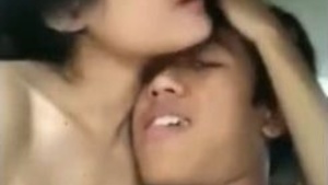 Brother sister fun in the car