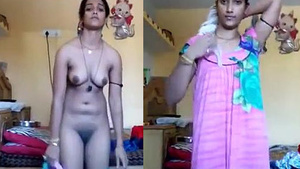 Desi Indian Girl Gets Naughty in Dressing Up for Her Boyfriend
