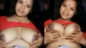 Assamese wife flaunts her ample breasts on camera