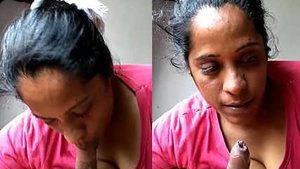 Hot mallu aunty gives a sensual blowjob