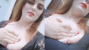 Pakis wife flaunts her ample breasts in this video