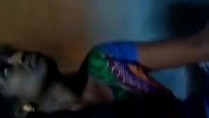 Older Desi slut gives sex partner pleasure stroking cock with hand