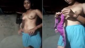 Desi Girl from the Country Shows Off Her Big Boobs and Pussy on Video Call