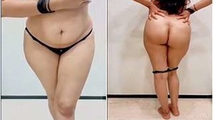 Desi Girl Teases with Her Booty and Tight Ass