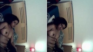 Indian wife gets her pussy licked by her husband