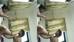 Desi Girls Sensual Licking Session with Her Hairy Pussy Lover