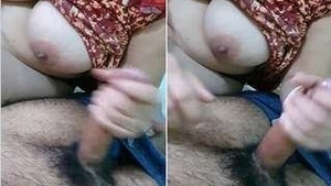 Exclusive video of a horny wife giving her husband a blowjob and getting his cum on her face