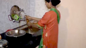 Desi cute redhead teen sucking and fucking for money