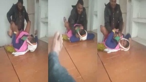 Desi maid gets her fill of cock from landlord and friend