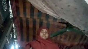 Muslim girl flaunts her ample breasts and genitals