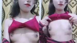 Young Kashmiri slut flaunts her small breasts