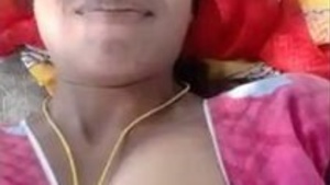 Telugu Bhabhi showing breasts and pussy