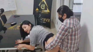 Desi secretary gets her tight asshole stretched by her boss in the office