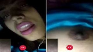 Video Call with Horny Varsha Bhabhi: Showing Off Her Boobs and Pussy
