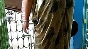 Married woman gets naughty while working from home on the phone