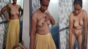 Indian wife gets naked and naughty in a MMC video