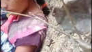 Desis wife gets down and dirty in the village