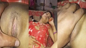 Bhabhi from India indulges in pussy licking and masturbation with her lover